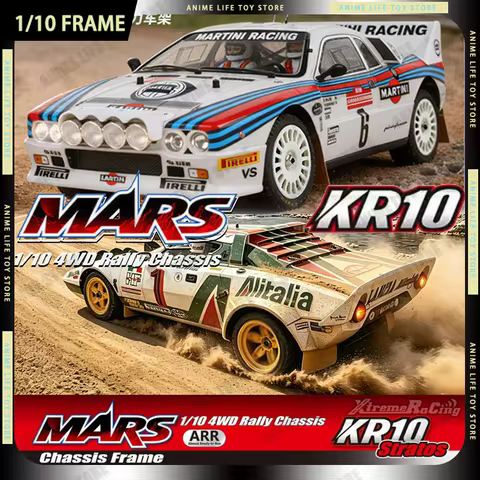 New Arrival！Killerbody KR10 1/10 RC Car Rally Chassis Frame Kit ARR/Kit 4WD Official Licensed Lancia