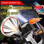 LED Headlamp Rechargeable 30W Outdoor Flashlight/Fishing Light
