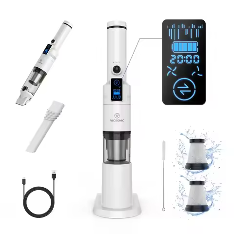 VICSONIC 2022 H2 BLDC100W Cordless Mini Portable Vacuum Cleaner For Cars Handheld Wireless Floor Car
