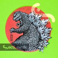 Gojira / Godzilla Red Badge - Vinyl Waterproof Sticker by Ectomesh