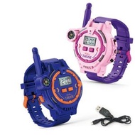 2件兒童充電式對講機 - 帶手電筒的對講機、兒童對講機、戶外遊戲對講機、雙向對講機，適合 4-12 歲的男孩和女孩（2 件裝）