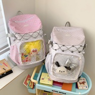 Japanese Style Ita Bag Backpack Doll Bag Transparent Backpack Large Capacity Student School Bag Cute