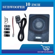 Underseat Subwoofer Car Speaker Kereta Built-In Amplifier Active Subwoofer G10 10 Inch - 3 MONTH WAR