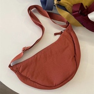 PROMO Half Moon Bag ala mirip Uniqlo Tas Selempang bahu slempang wanita - Brick