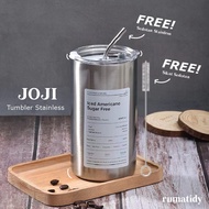 Most Liked RUMATIDYJOJI Tumbler Stainless Steel Coffee Tea 36ml 6ml Aesthetic Drinking Bottle Coffee