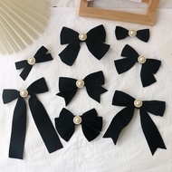 Black Velvetfrench styleBow Brooch Small Size Clothes Accessories Pin French Shirt Collar Flower Lar