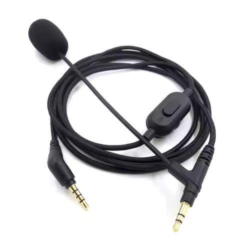 3.5mm Male Volume Boom Mic Cable For SONY WH-1000XM4/1000XM3 Audio ClearSpeak Universal Cable With B