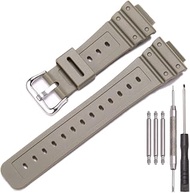 16mm Unisex Resin Strap Compatible with G-Shock DW5600E/ GW-M5610/DW6900/GW-6900/DW-6600 Outdoor sports Rubber Watchband