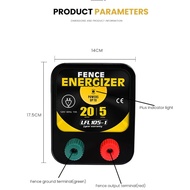Original Lydite Electric Fence Energizer Fencing Charger AC Powered 5 Mile 20 Acres xu61aa new