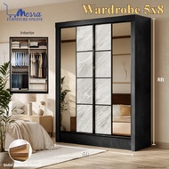 (siap pasang)Mesra- wardrobe 5x7 / wardrobe / 5x8 almari baju / 5x7 wardrobe / cabinet / almari baju