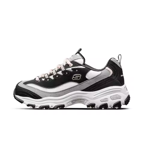 Skechers "D'LITES 1.0" Milk Tea Bear Black Sugar Milk Dad Shoes, Classical Chunky Sneakers