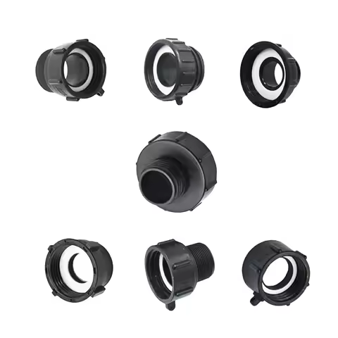 S60 To 1.5" 2" 63/75/80/100mm Thread IBC Tank Adapter Connector Garden Ton Barrel Connect Faucet 100