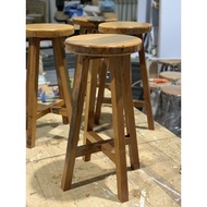 Cengal Wooden Stool / Bangku Kayu Cengal