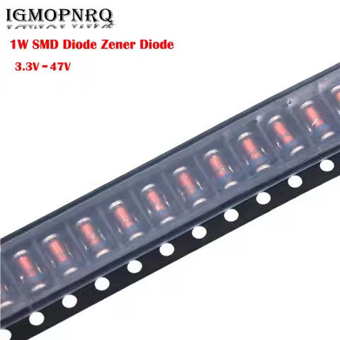 20PCS 1W SMD Diode Zener Diode 3V3 4V7 5V1 6V8 7V5 10V 12V 15V 16V 18V 20V 24V 36V 47V ZM4728 ZM4732