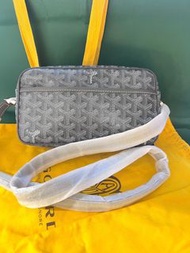 💯 新 GOYARD Cap-Vert 小號 郵差包 相機包 斜孭袋 灰色