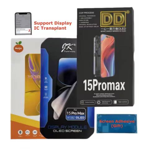 For iPhone 15 Pro Max Screen Display 3D Touch Digitizer 15PM LCD Assembly Soft Hard OLED Incell Ruij