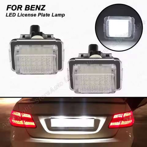 2PCS 12V Number Plate Light For Benz C-Class W205 C204 W204 S204 W221 W222 E-Class W212 C207 S212 A2