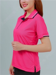 Ananya Polo (สีบานเย็น) เสื้อยืดผู้ชาย คอปก โปโล มีกระเป๋าเสื้อ เสื้อผู้หญิง เข้ารูป ไม่มีกระเป๋า