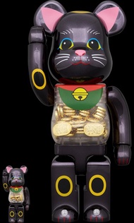 預訂BE@RBRICK
招き猫 小判 千万両 黒メッキ bearbrick 招財猫 小判 千萬兩黑色400%+100%
