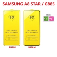 Anti-scratch FULL 9D GLASS SAMSUNG GALAXY A8 STAR / G885 / G885F / G8850 ~ TEMPERED GLASS FULL