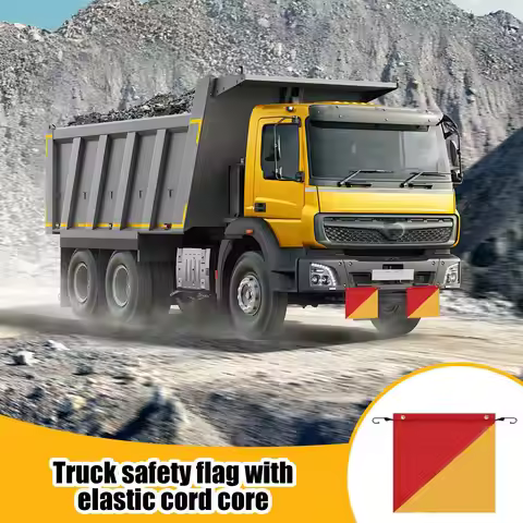 Safety Flags For Trucks 6 Pieces Trailer Flags With Elastic Cord High Visibility 18 X 18 Inch Banner