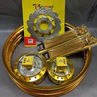 【Hot Sale】Rim set xrm110/xrm125/wave100/wave110/wave125 Rim/hub/Rayos/disc/bearing