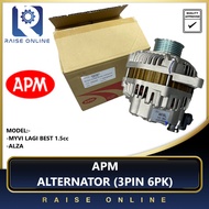 APM Alternator AE-A810L-Perodua Myvi Lagi Best 1.3 & 1.5 /Alza 1.3 & 1.5 (6PK 3PIN)