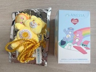 清屋 全新 ANESSA x Care Bears 手機繩 連掛飾 公仔  黃 盲盒 mobile strap