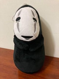 宮崎駿-無臉男抱枕 毛絨娃娃  黑色款