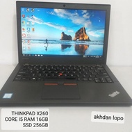 LAPTOP LENOVO THINKPAD X260 CORE I5 RAM 8GB SSD 128GB TERMURAH BERGARANSI