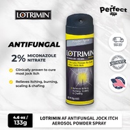 Lotrimin AF Jock Itch Powder Spray, Miconazole Nitrate 2% - Treatment of Most Itch, 4.6 Oz