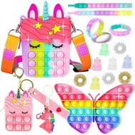 PopPursePack Toy, Mini Unicorn Keychain, Birthday Gift for Girls Over 3 Years Old BE8D 0O5G
