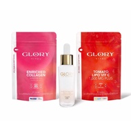 TRIO SET GLORY - COLLAGEN DI-PEPTIDE & TOMATO VIT-C & Advanced Glow Skin Booster Serum