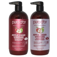 USA Purador Apple Cider Vinegar Apple Cider Vinegar Shampoo Conditioner Set 709ml each