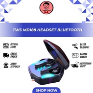 MD188 TWS Headset Bluetooth Touch Earphone Gaming 65ms HD Mic