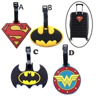 Cartoon Superman Batman Luggage Tag Baggage Identification Tag Baggage Label