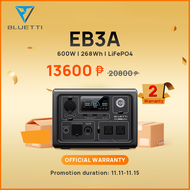 Bluetti EB3A 600W（Inverter 1200W） 84000mAh Power Station Solar Generator 220V LiFePO4 Battery with U