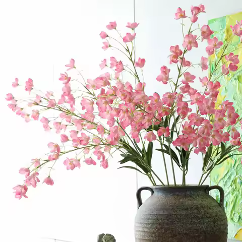 1 PCS 95cm Long Stem Artificial Lily Of The Valley Flower Home Decor Wedding Table Room Decoration G