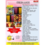PAKET USAHA FRANCHISE MINUMAN FRESH JUS JUICE BUAH SEGAR ENAK MANIS