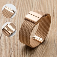 Dây đồng hồ thép nam nữ cao cấp không gỉ dạng lưới Milanese kèm chốt thông minh 10mm 12mm 14mm 16mm