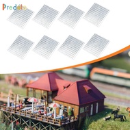 predolo 8x 1/72 Miniature Roof Tiles Construction Set Compact Steel Roof Accessories