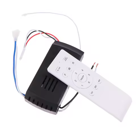 Universal Ceiling Fan Remote Control Kit Replacement 6-Speed Remote Receiver Controller For Home Cei