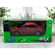 MERAH NEX WELLY SUBARU WRX STI RED 1:34 DIECAST MINIATURE