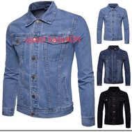 [Ready stock] Men’s Jeans Jaket Denim Lelaki Material High Quality Murah Murah…