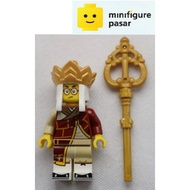 mk120 Lego Monkie Kid 80045 - Mr. Tang Dark Red Robe Gold Headdress Minifigure - New