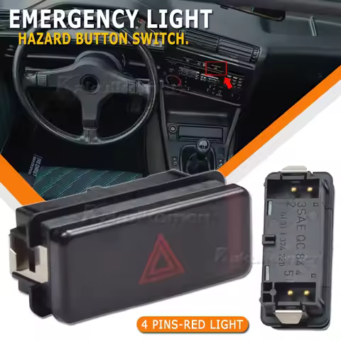 New Emergency Light Hazard Switch For BMW 3 5 7 8 Series M3 M5 Z3 E36 E34 E31 318 525i 530i 735i 840