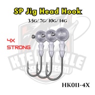 4X Strong Jighead Hook with Lead Soft Plastic Casting Mata Kail dengan Timah Pemberat【KTE】