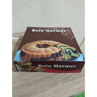 Marble sponge cake box size 21.5x21.5x6.5 contents 50 pcs