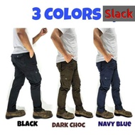 Slim Fit Cargo Pants Men Denim Cotton-Stretchable Cargo Slack Pants 6 Pocket Outdoors Hiking Tactical Unisex Fitting