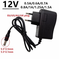 12V AC DC Power Supply Adapter 12V 0.5A 0.6A 0.7A 0.8A 1A 1.25A 1.5A AC/DC adaptor DC 12 Volt DC Swi